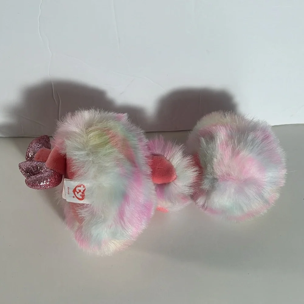 Ty Beanie baby Plush Ostrich Boo Avery Toy Pink and Multicolor